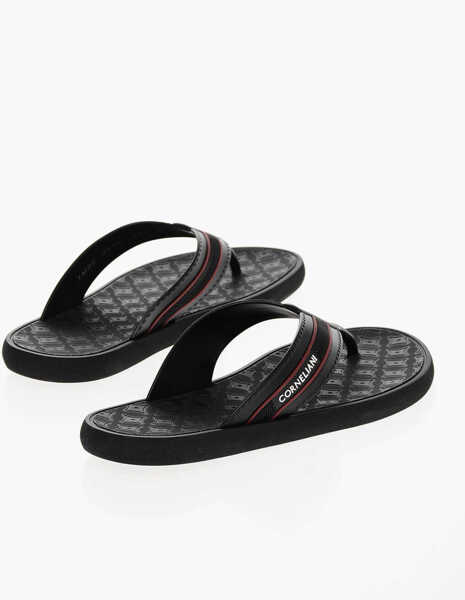 Slapi CORNELIANI Logoed Rubber Flip-Flops Blue Barbati (BM 17344060) 2