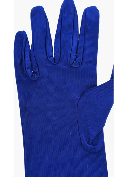 Manusi Alexandre Vauthier Solid Color Opera Gloves Blue Femei (BM 17344084) 3