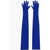 Alexandre Vauthier Solid Color Opera Gloves Blue