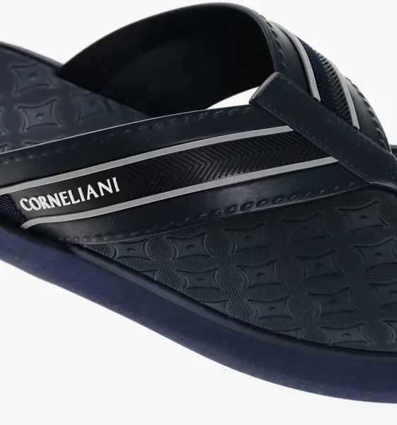 Slapi CORNELIANI Logoed Rubber Flip-Flops Black Barbati (BM 17344108) 4