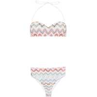 Costume de baie intregi Nylon Stretch Zig Zag Lamé Bikini Femei