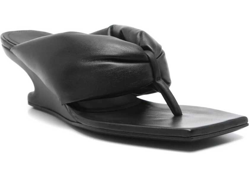 Sandale Rick Owens Leather Sandal BLACK Femei (BM 17344240) 2