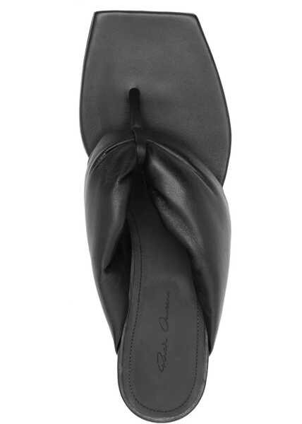Sandale Rick Owens Leather Sandal BLACK Femei (BM 17344240) 4
