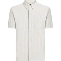 Camasi casual Perforated Cotton Knit Shirt Barbati