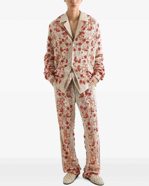 Camasi casual Dolce & Gabbana V-Neck Shirt BEIGE Barbati (BM 17344267) 2