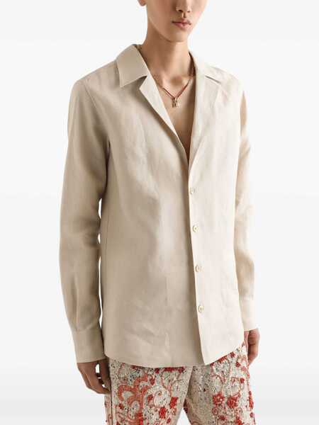 Camasi casual Dolce & Gabbana V-Neck Shirt BEIGE Barbati (BM 17344267) 3