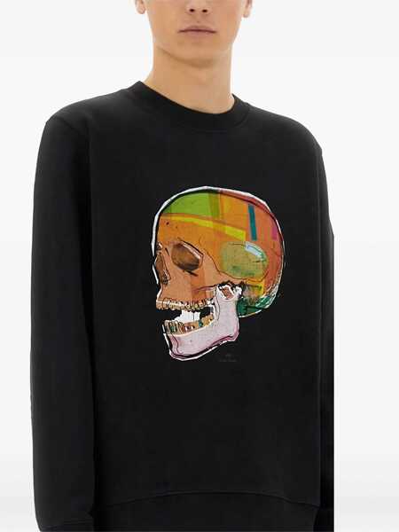 Bluze de trening Paul Smith Skull Sketch Print Sweatshirt BLACK Barbati (BM 17344282) 3