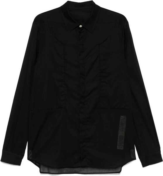 Camasi casual Rick Owens Outershirt In Celadon BLACK Barbati (BM 17344291) 1