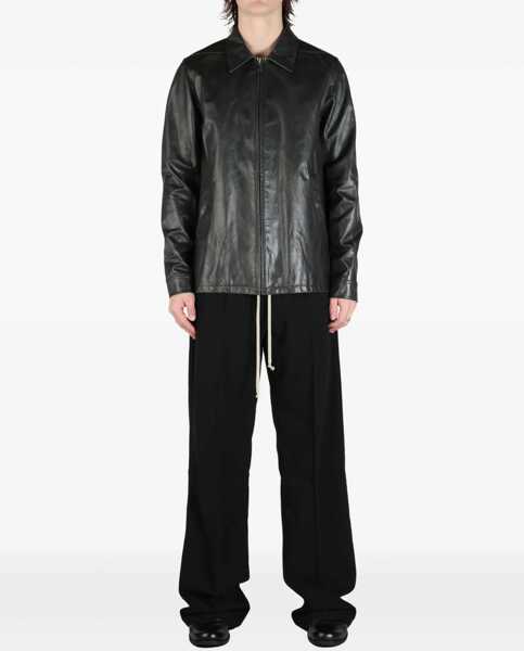 Geci de piele Rick Owens Leather Brad Jacket BLACK Barbati (BM 17344342) 2