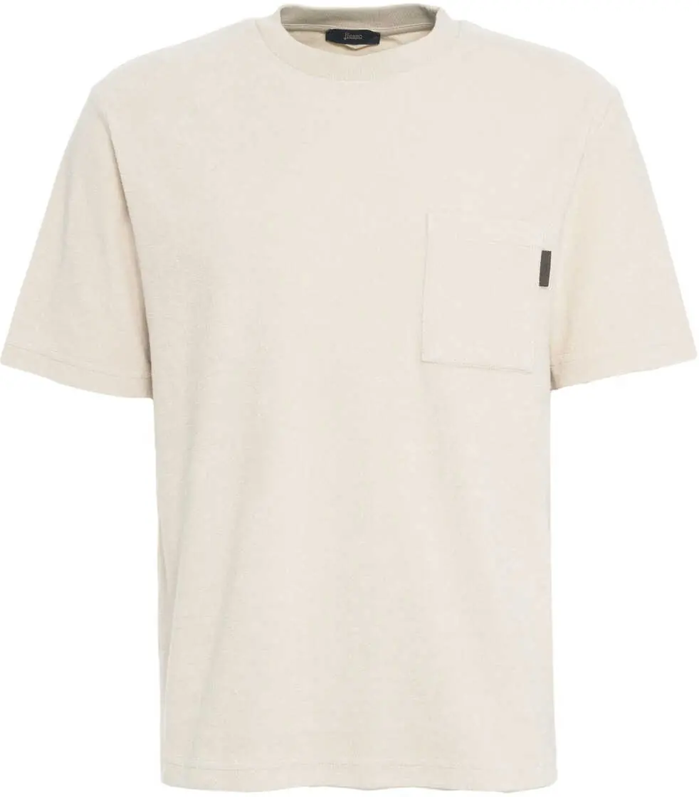 Tricouri Herno Terry cloth t-shirt Beige Barbati (BM 17344645) 1
