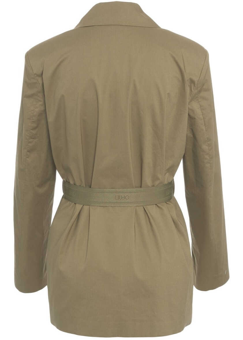 Sacouri Liu Jo Blazer with waist belt Green Femei (BM 17344666) 3