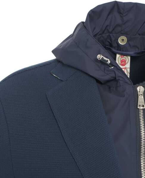 Sacouri BOB Blazer jacket with hood Mick Blue Barbati (BM 17344690) 4