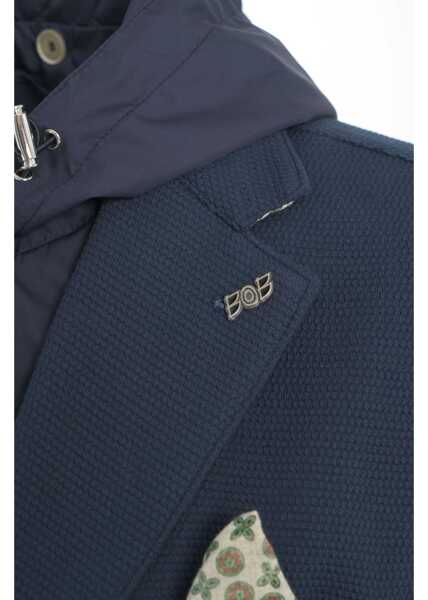 Sacouri BOB Blazer jacket with hood Mick Blue Barbati (BM 17344690) 5