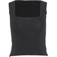 Tricouri Knit top with square neckline Femei