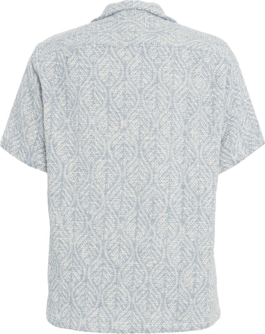 Camasi casual Portuguese Jacquard shirt Pascal Blue Barbati (BM 17344717) 3