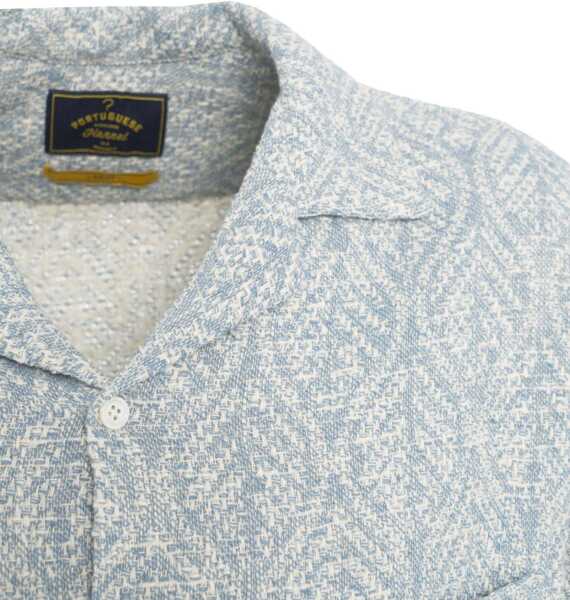 Camasi casual Portuguese Jacquard shirt Pascal Blue Barbati (BM 17344717) 5