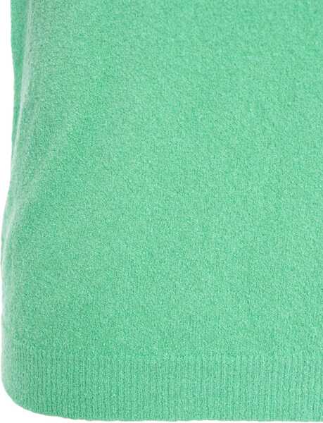 Tricouri Polo Roberto Collina Textured knit polo shirt Green Barbati (BM 17344720) 4