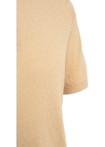 Tricouri Polo Roberto Collina Textured knit polo shirt Beige Barbati (BM 17344720) 4