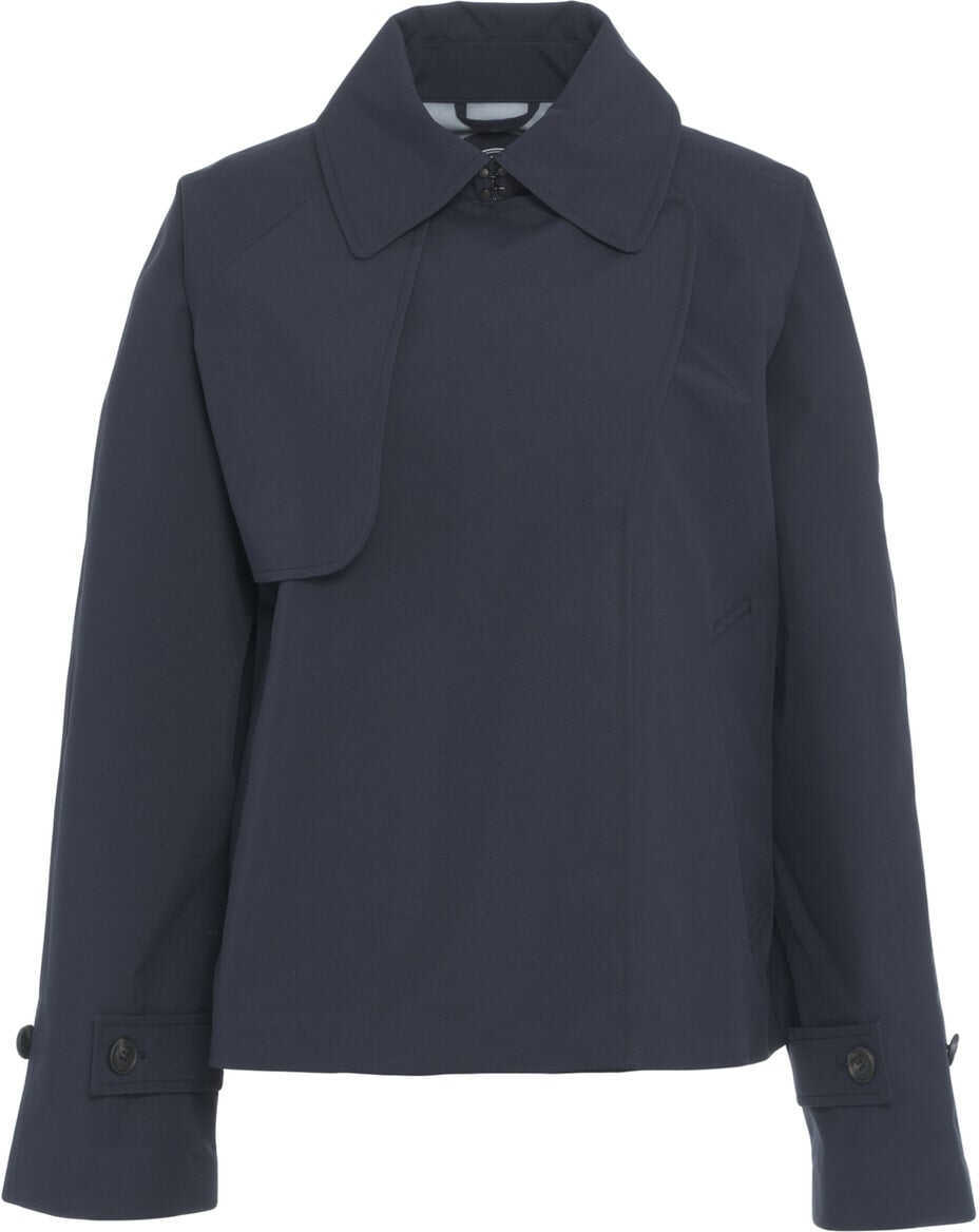 Paltoane Save the Duck Short trench coat Greta Blue Femei (BM 17344750) 1