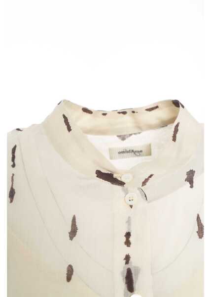 Rochii casual Otto d ame Chemisier dress with print White Femei (BM 17344762) 4