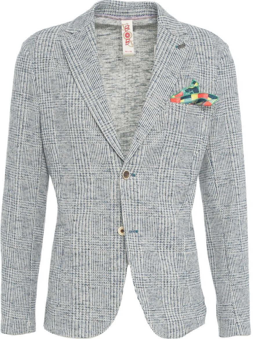 Sacouri BOB Glencheck blazer Jake Blue Barbati (BM 17344813) 1