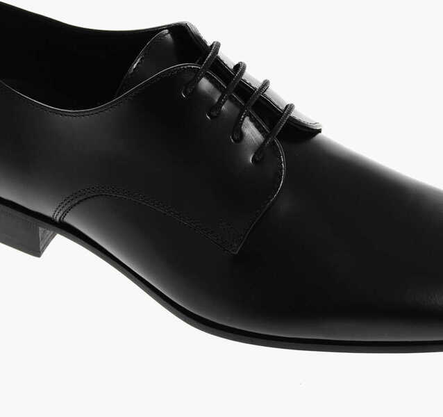 Pantofi Oxford CORNELIANI Cc Collection Brushed Leather Derby Shoes Black Barbati (BM 17344945) 4