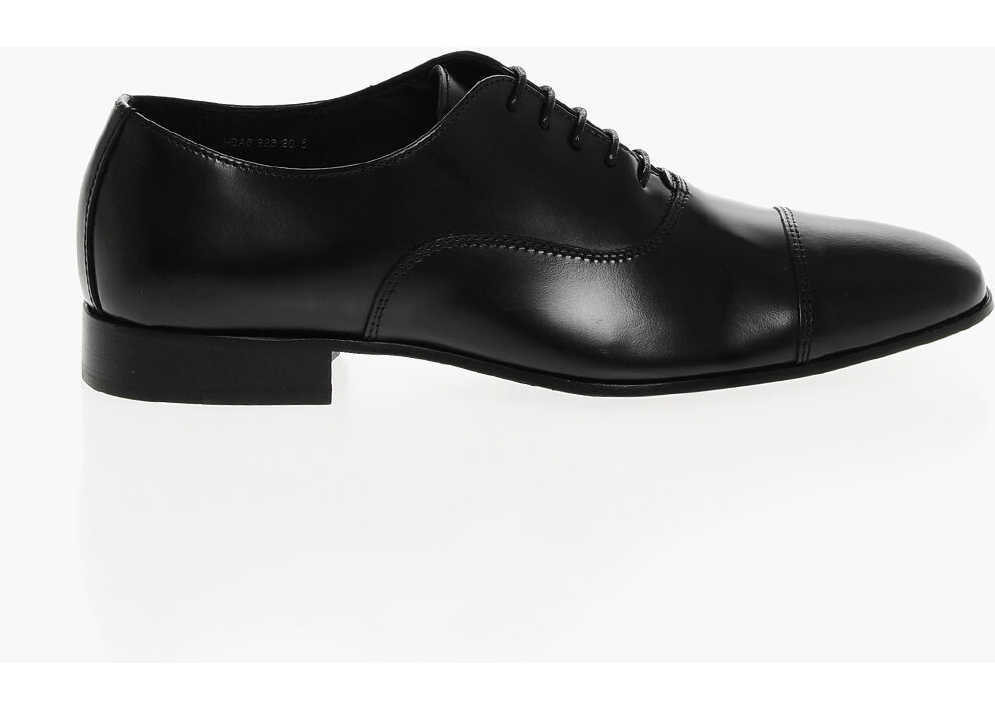 Pantofi Oxford CORNELIANI Cc Collection Brsuhed Leather Oxford Shies Black Barbati (BM 17344951) 3