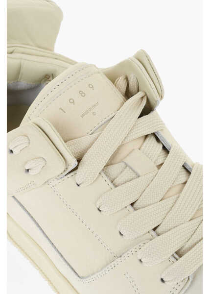 Sneakers 1989 STUDIO Solid Color Leather Low Top Sneakers Beige Barbati (BM 17344957) 4
