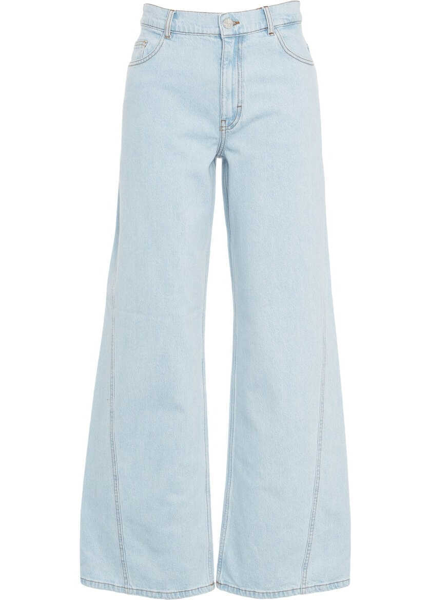 Blugi evazati Baum und Pferdgarten Wide leg jeans Nicocette Blue Femei (BM 17345098) 1