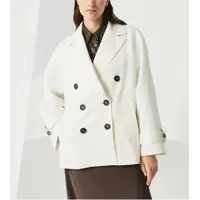 Sacouri Dama - Sacouri Brunello Cucinelli Double-breasted Jacket PANNA Femei (BM 17345131) - B-mall.ro