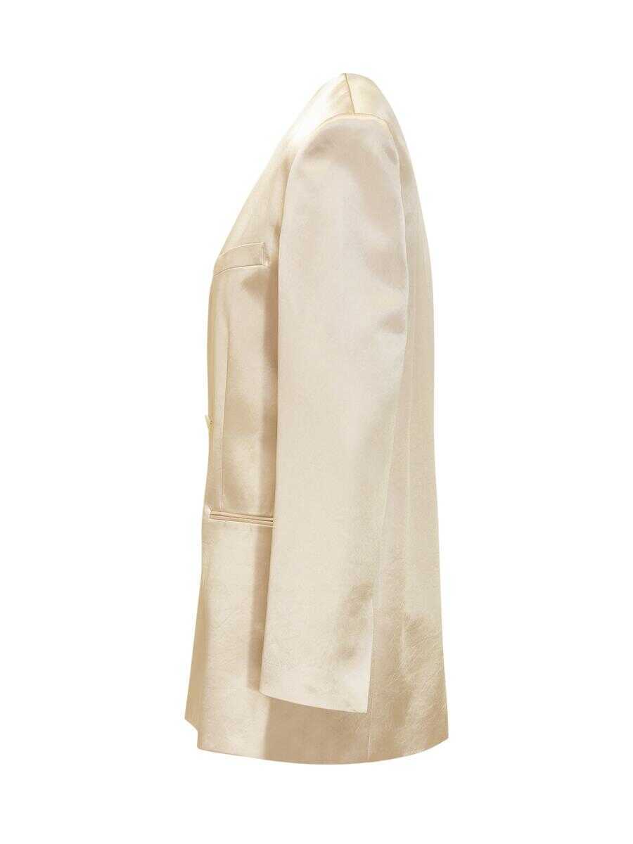 Sacouri Philosophy Philosophy Di Lorenzo Serafini Duchesse Blazer GOLD Femei (BM 17345265) 3