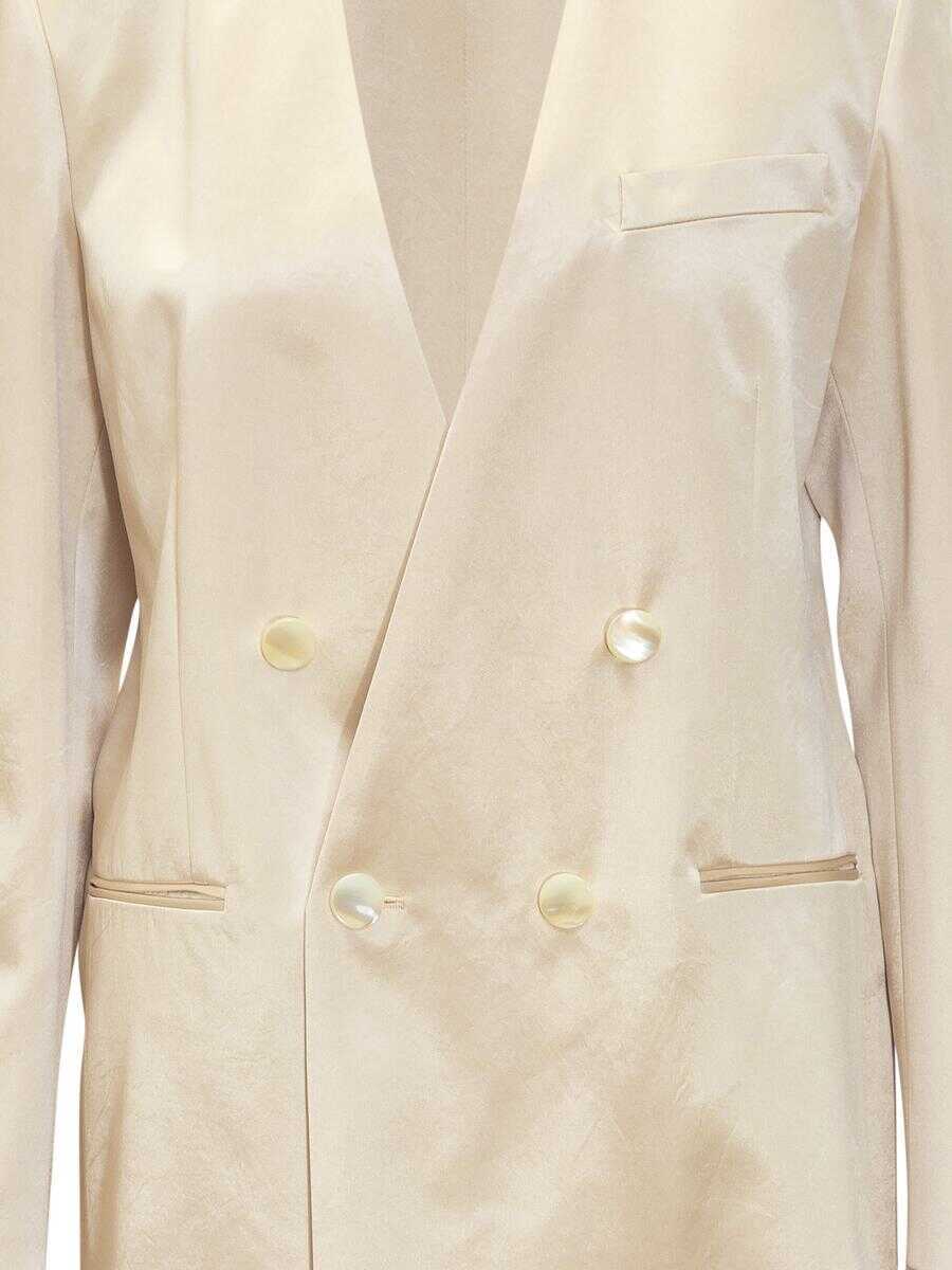 Sacouri Philosophy Philosophy Di Lorenzo Serafini Duchesse Blazer GOLD Femei (BM 17345265) 4