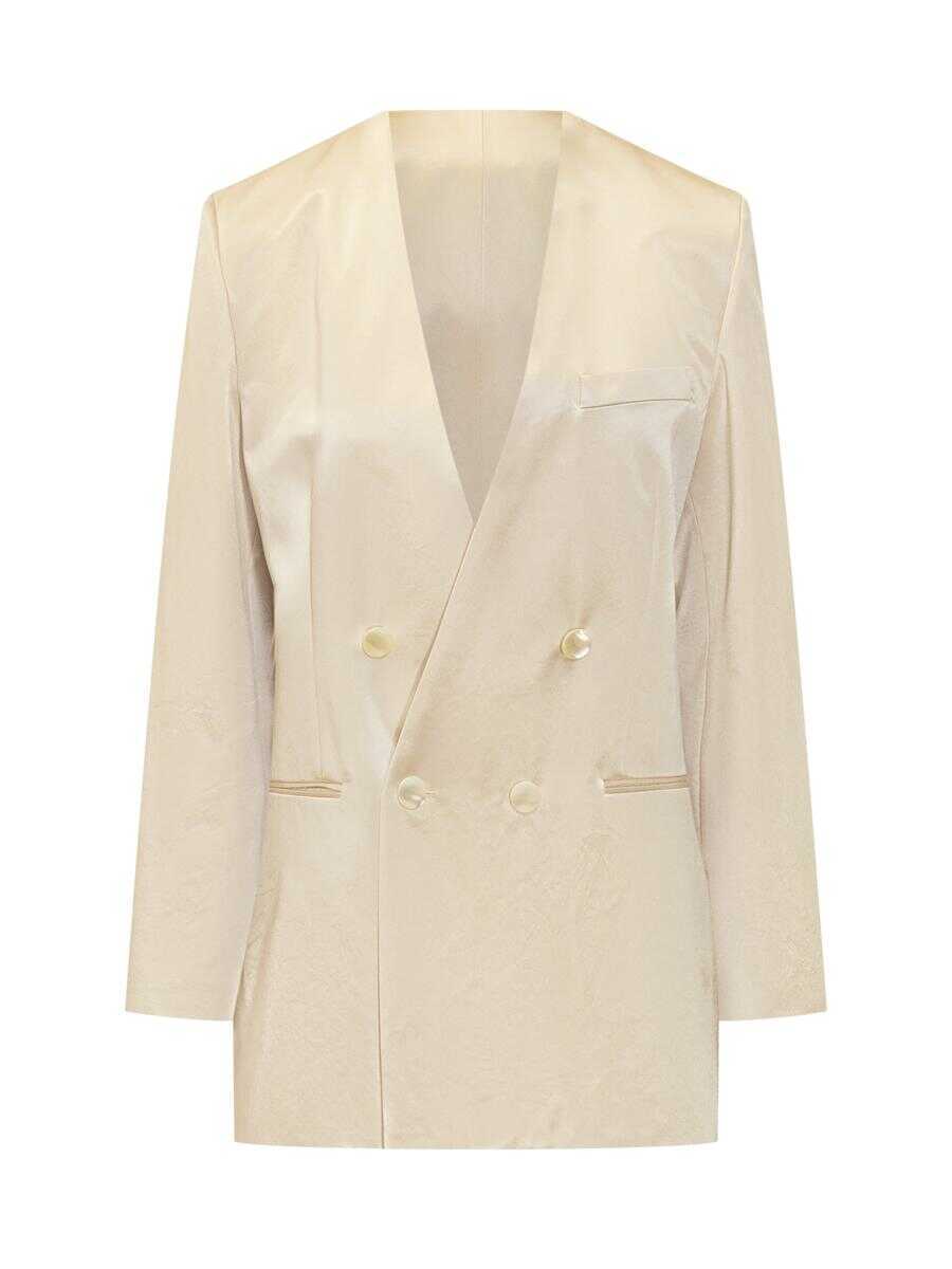Sacouri Philosophy Philosophy Di Lorenzo Serafini Duchesse Blazer GOLD Femei (BM 17345265) 1