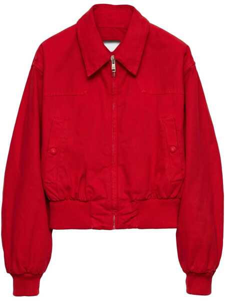Bomber jacket Prada Prada Cotton Bomber Jacket RED Femei (BM 17346246) 1