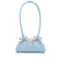Genti de umar Self-Portrait Light Blue Leather Shoulder Bag Femei