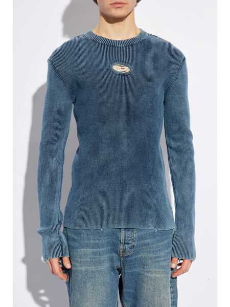 Tricouri Diesel Diesel K-Karin Sweater BLUE Barbati (BM 17347656) 3
