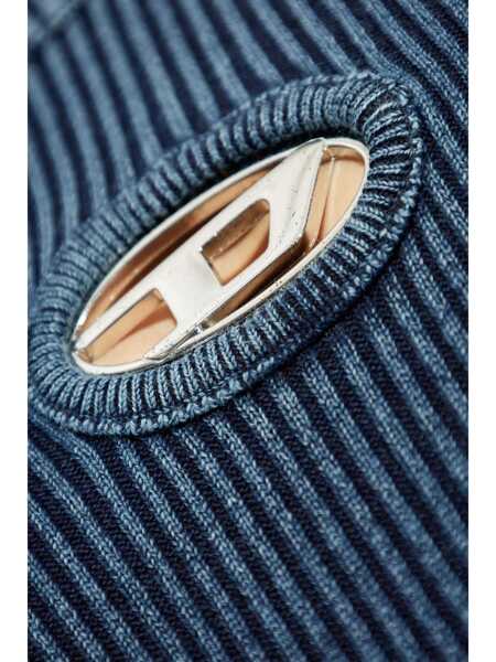 Tricouri Diesel Diesel K-Karin Sweater BLUE Barbati (BM 17347656) 5