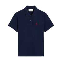 Tricouri Polo AMI Paris De Coeur Organic-Cotton Polo Shirt Femei