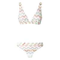 Costume de baie Missoni White And Multicolor Viscose Beachwear Femei