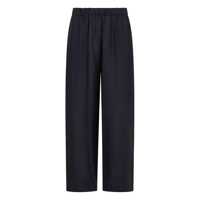 Pantaloni casual Fabiana Filippi Blue Linen Pants Femei