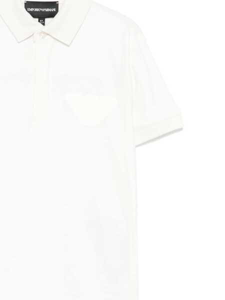 Tricouri Polo Emporio Armani POLO SHIRT White Baieti (BM 17350995) 3