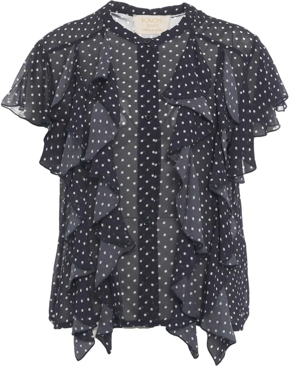 Bluze Kaos Blouse with polka dots Blue Femei (BM 17351347) 2