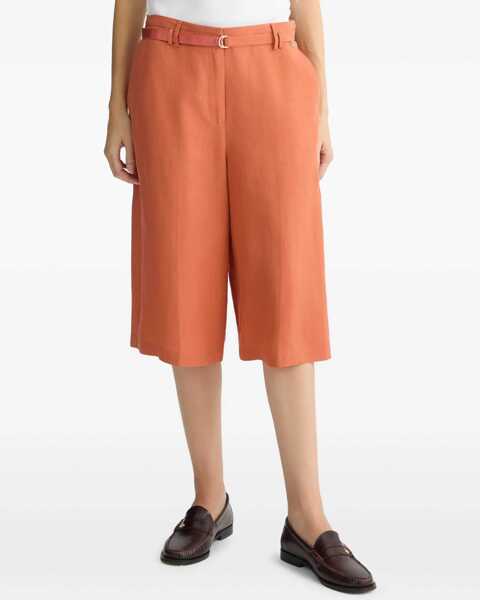 Pantaloni scurti Liu Jo Linen blend bermuda Orange Femei (BM 17351374) 3