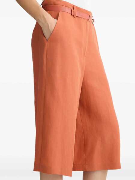 Pantaloni scurti Liu Jo Linen blend bermuda Orange Femei (BM 17351374) 5