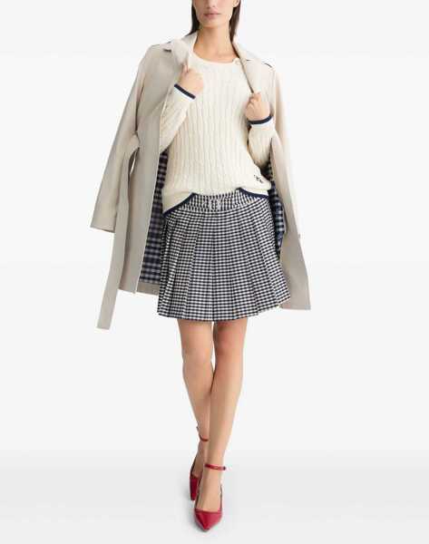 Pulovere Liu Jo Cable knit sweater with logo embroidery White Femei (BM 17351377) 2
