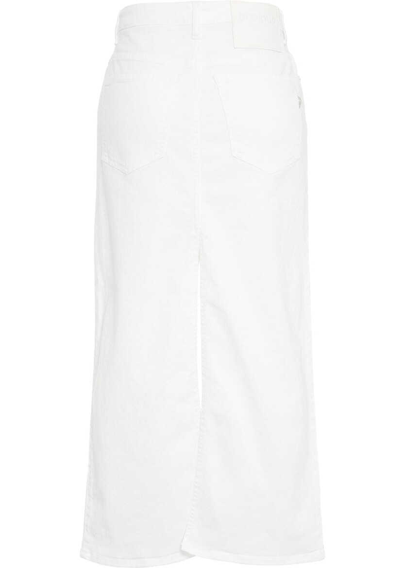 Rochii casual Dondup Denim midi skirt White Femei (BM 17351401) 3
