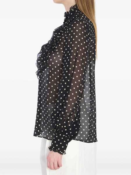 Camasi Valentino Garavani Shirt With Polka Dots BLACK Femei (BM 17351584) 2
