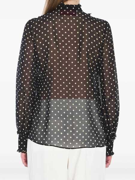 Camasi Valentino Garavani Shirt With Polka Dots BLACK Femei (BM 17351584) 3