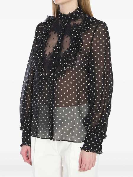 Camasi Valentino Garavani Shirt With Polka Dots BLACK Femei (BM 17351584) 4