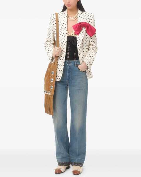 Blugi Valentino Garavani Floral Print Jeans LIGHT BLUE Femei (BM 17351587) 2